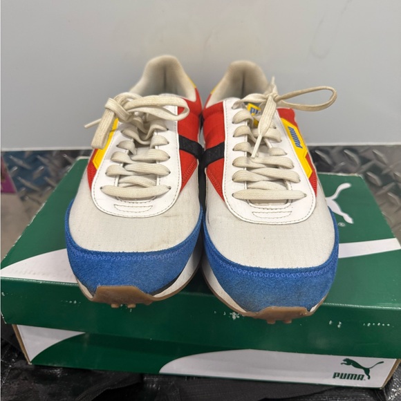 Puma Red, Blue, and Yellow Sneakers - Picture 1 of 4